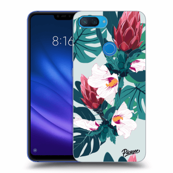 Picasee silikonový černý obal pro Xiaomi Mi 8 Lite - Rhododendron