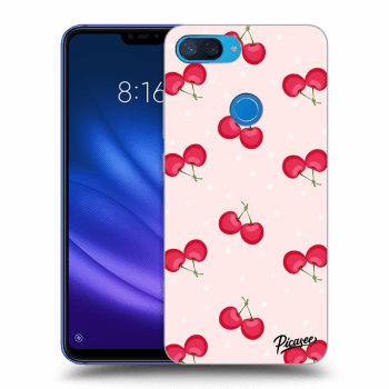 Picasee silikonový černý obal pro Xiaomi Mi 8 Lite - Cherries