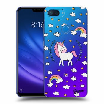 Picasee silikonový průhledný obal pro Xiaomi Mi 8 Lite - Unicorn star heaven