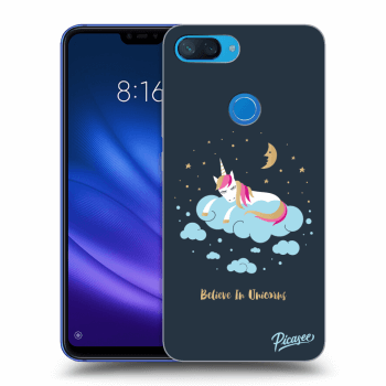 Picasee silikonový černý obal pro Xiaomi Mi 8 Lite - Believe In Unicorns