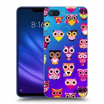 Picasee silikonový průhledný obal pro Xiaomi Mi 8 Lite - Owls