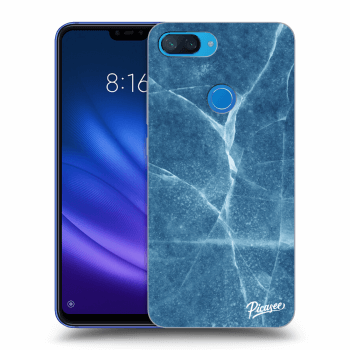 Picasee silikonový černý obal pro Xiaomi Mi 8 Lite - Blue marble