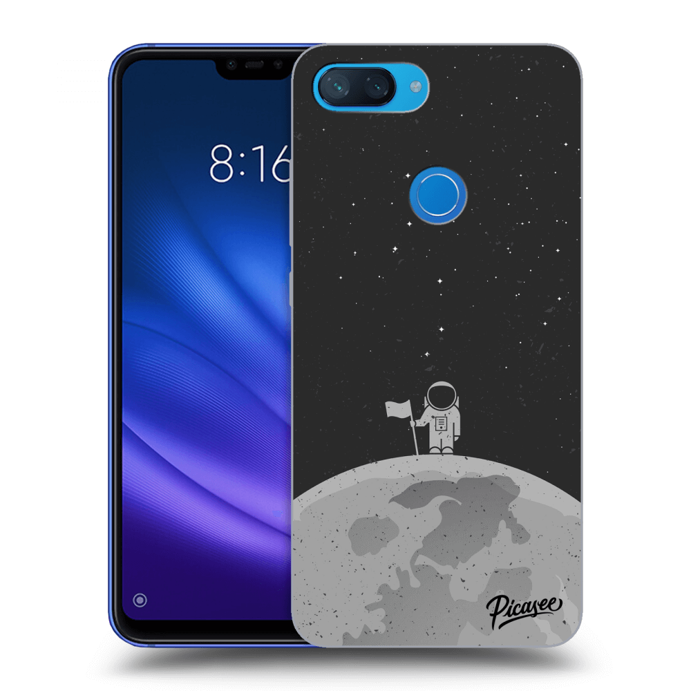 Picasee silikonový černý obal pro Xiaomi Mi 8 Lite - Astronaut