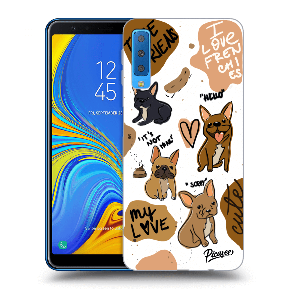 Picasee ULTIMATE CASE pro Samsung Galaxy A7 2018 A750F - Frenchies