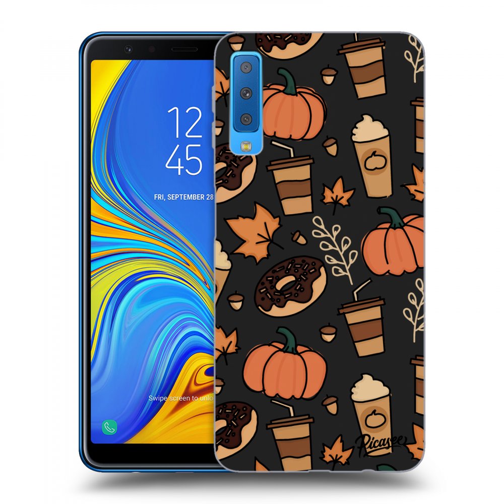 Picasee silikonový černý obal pro Samsung Galaxy A7 2018 A750F - Fallovers