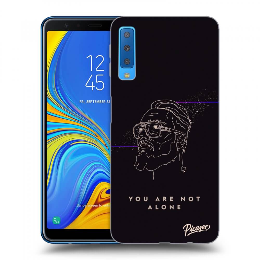Picasee silikonový průhledný obal pro Samsung Galaxy A7 2018 A750F - You are not alone