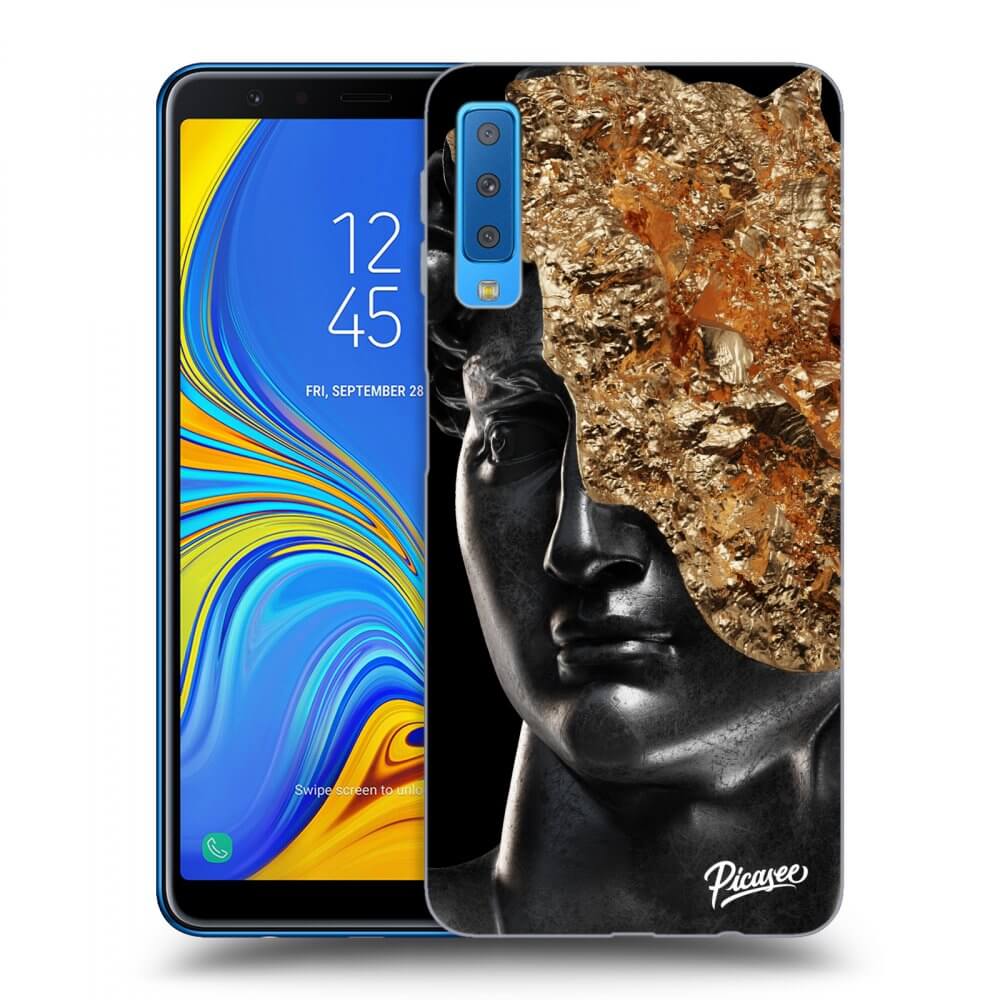 Picasee silikonový černý obal pro Samsung Galaxy A7 2018 A750F - Holigger