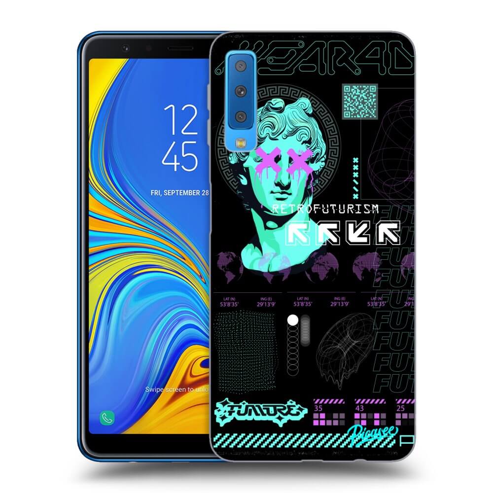 Picasee silikonový průhledný obal pro Samsung Galaxy A7 2018 A750F - RETRO