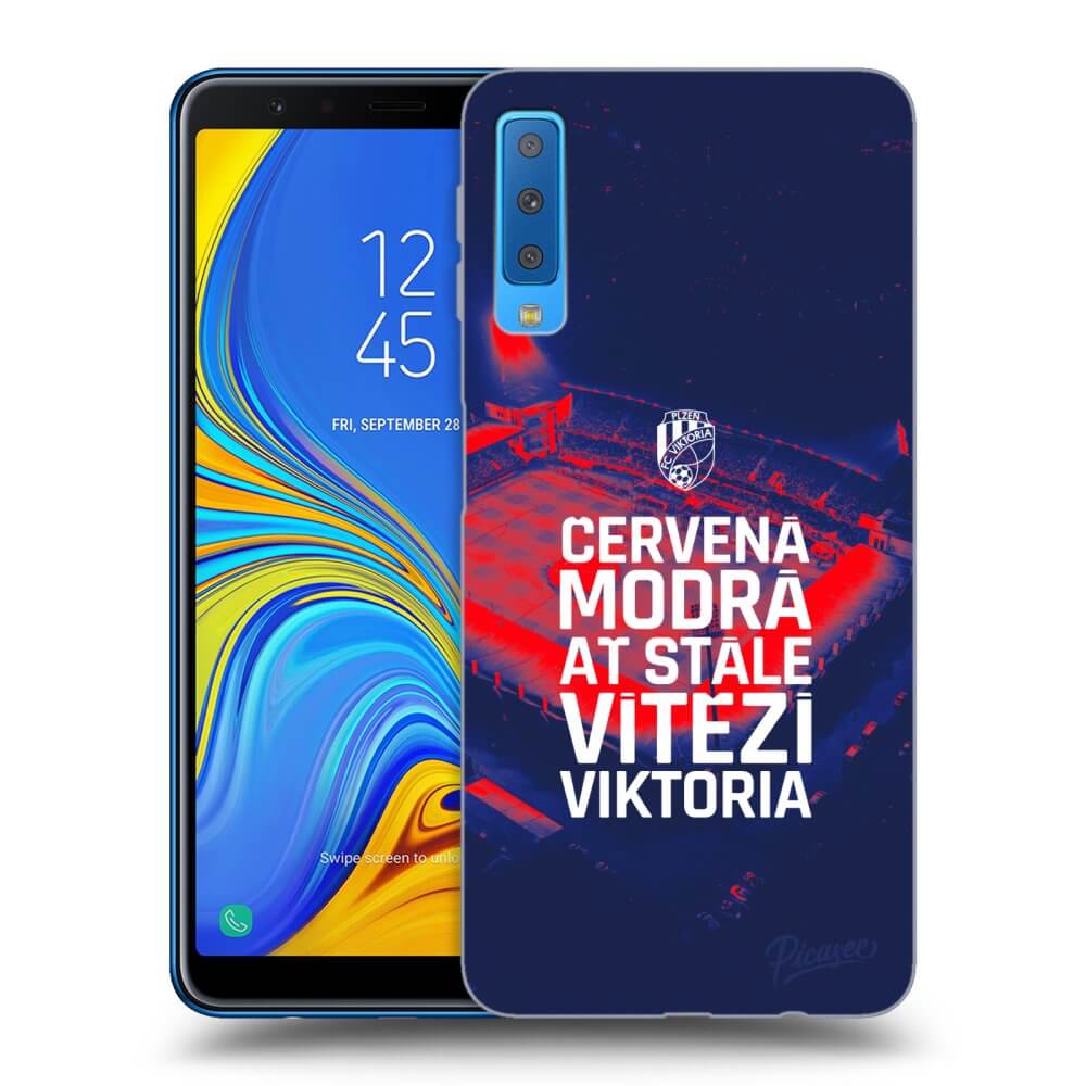 Picasee silikonový průhledný obal pro Samsung Galaxy A7 2018 A750F - FC Viktoria Plzeň E