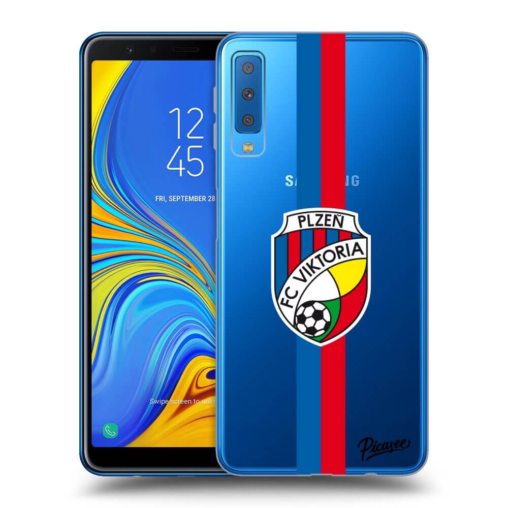 Picasee silikonový průhledný obal pro Samsung Galaxy A7 2018 A750F - FC Viktoria Plzeň H