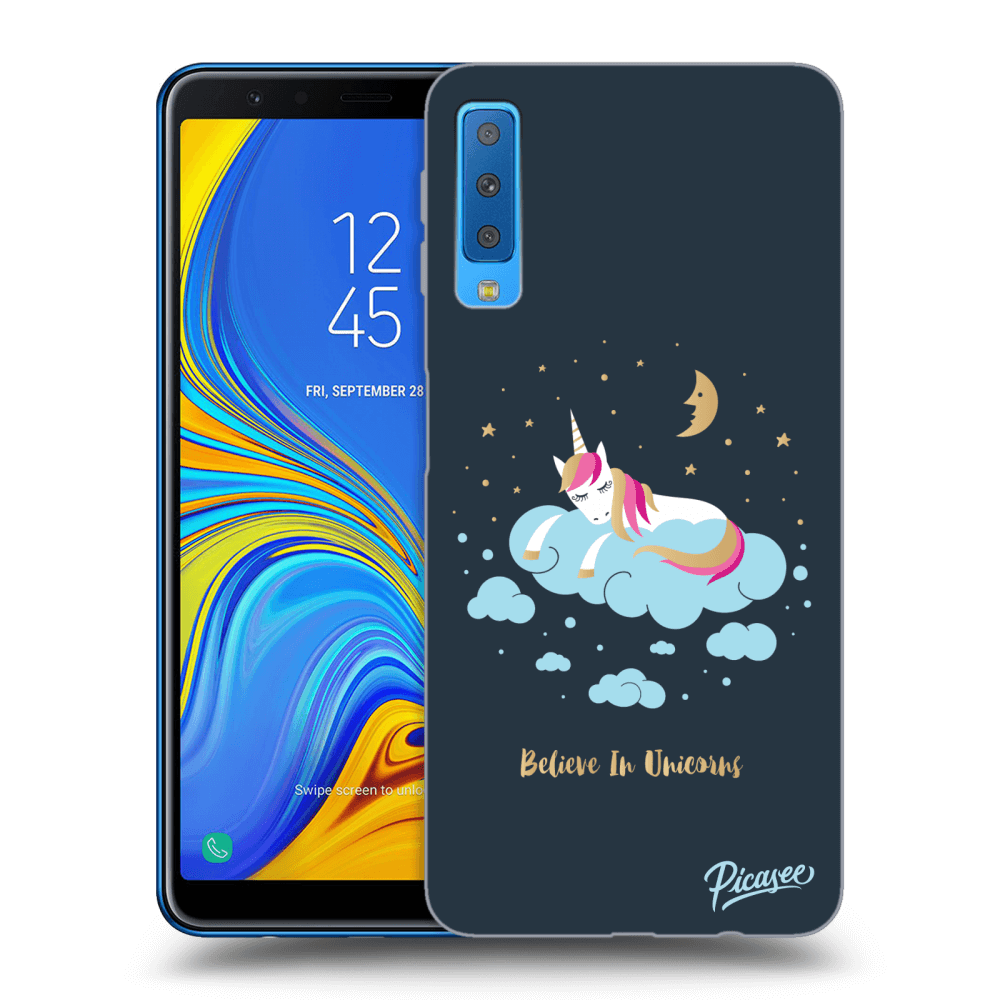 Picasee ULTIMATE CASE pro Samsung Galaxy A7 2018 A750F - Believe In Unicorns