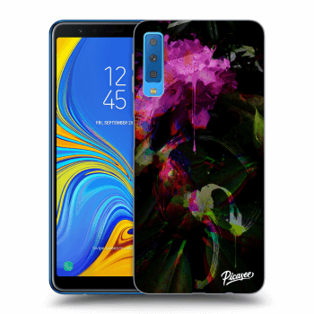Picasee silikonový průhledný obal pro Samsung Galaxy A7 2018 A750F - Peony Color