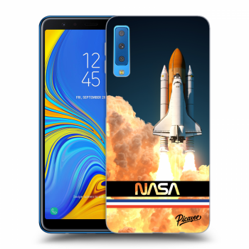 Picasee silikonový černý obal pro Samsung Galaxy A7 2018 A750F - Space Shuttle