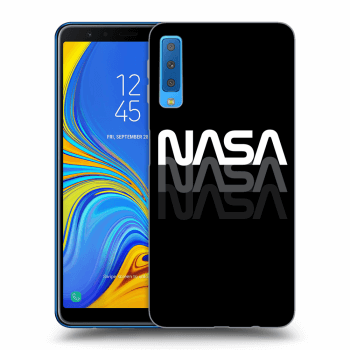 Picasee silikonový černý obal pro Samsung Galaxy A7 2018 A750F - NASA Triple