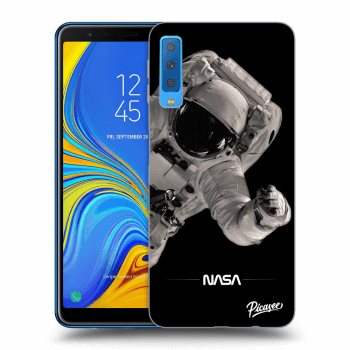 Picasee silikonový černý obal pro Samsung Galaxy A7 2018 A750F - Astronaut Big