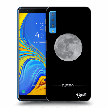 Picasee silikonový černý obal pro Samsung Galaxy A7 2018 A750F - Moon Minimal
