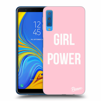 Picasee silikonový černý obal pro Samsung Galaxy A7 2018 A750F - Girl power
