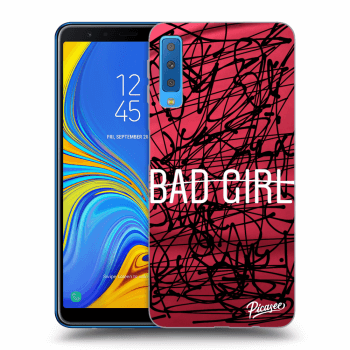 Picasee silikonový průhledný obal pro Samsung Galaxy A7 2018 A750F - Bad girl