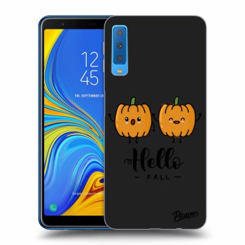 Picasee silikonový černý obal pro Samsung Galaxy A7 2018 A750F - Hallo Fall