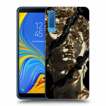 Picasee silikonový černý obal pro Samsung Galaxy A7 2018 A750F - Golder