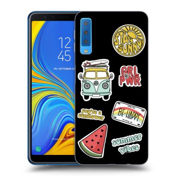 Picasee silikonový černý obal pro Samsung Galaxy A7 2018 A750F - Summer