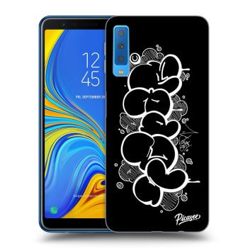 Picasee silikonový černý obal pro Samsung Galaxy A7 2018 A750F - Throw UP