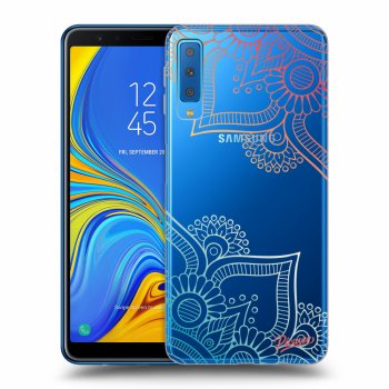 Picasee silikonový průhledný obal pro Samsung Galaxy A7 2018 A750F - Flowers pattern