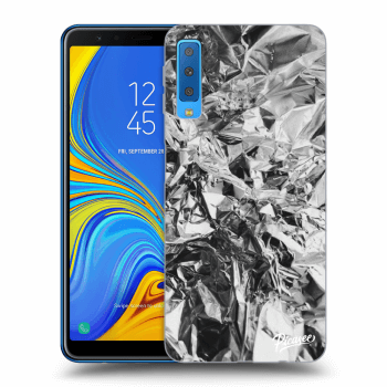 Picasee silikonový průhledný obal pro Samsung Galaxy A7 2018 A750F - Chrome
