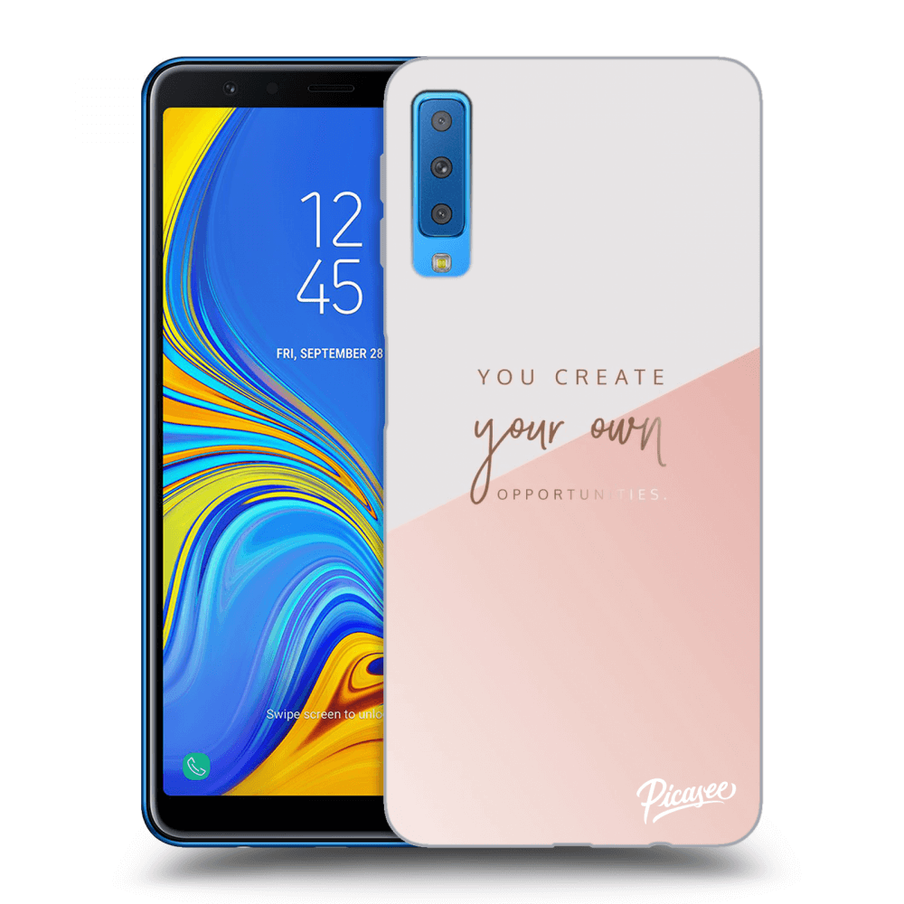 Picasee silikonový průhledný obal pro Samsung Galaxy A7 2018 A750F - You create your own opportunities