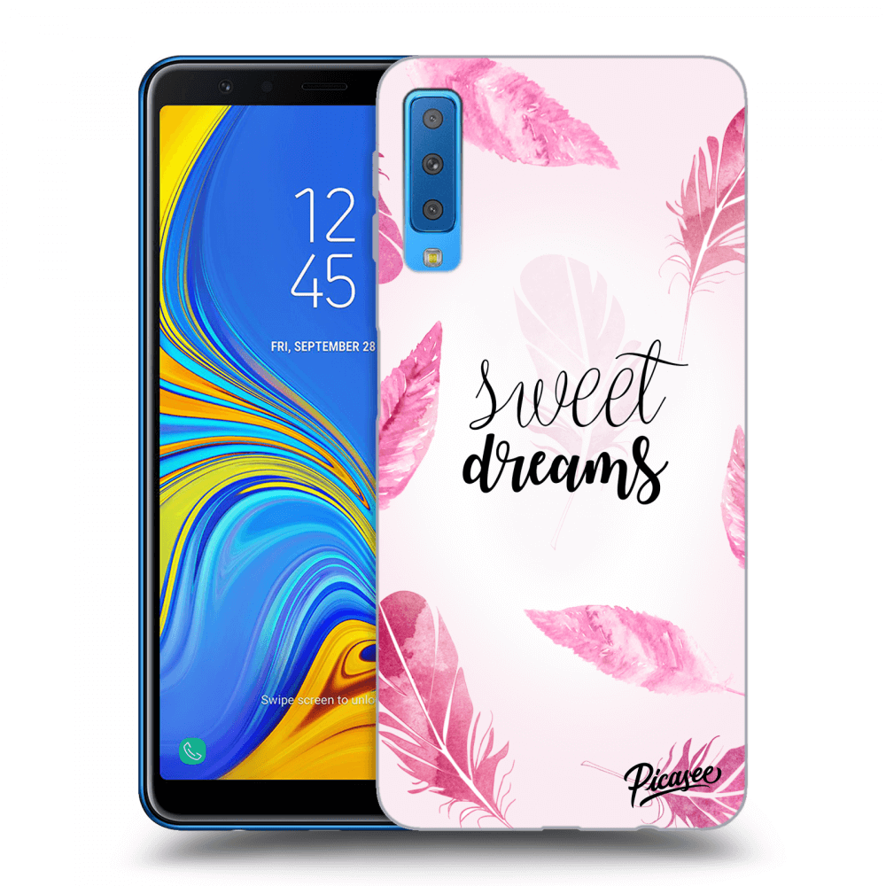 Picasee silikonový průhledný obal pro Samsung Galaxy A7 2018 A750F - Sweet dreams
