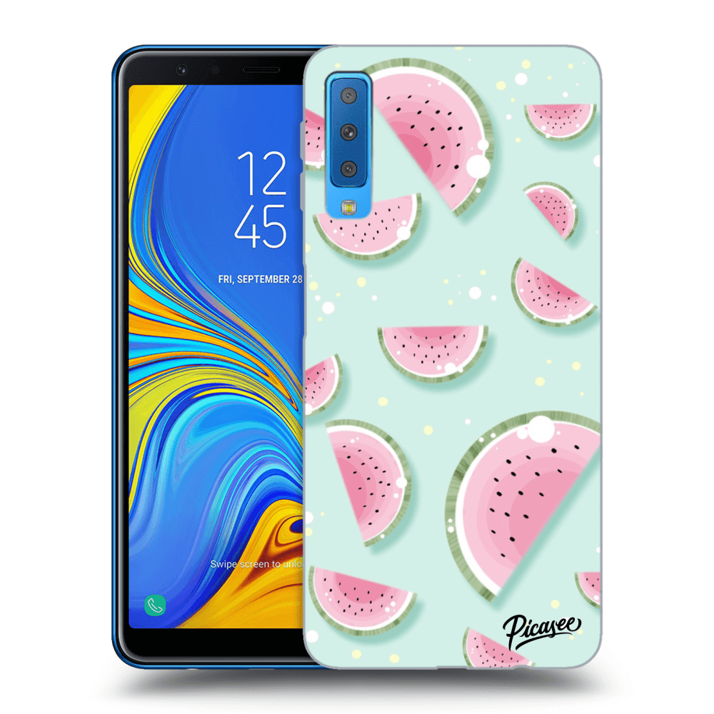 Picasee silikonový černý obal pro Samsung Galaxy A7 2018 A750F - Watermelon 2