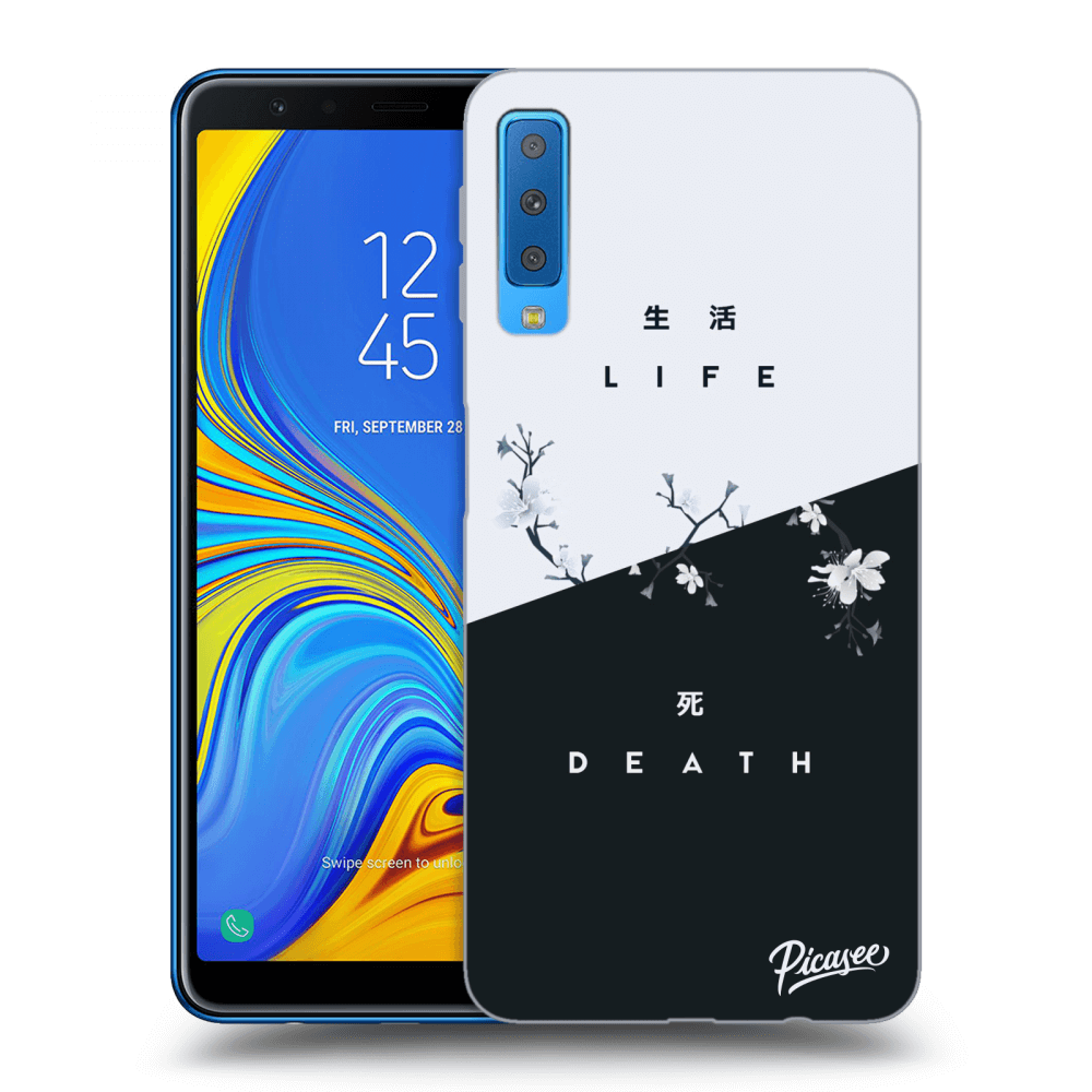 Picasee silikonový průhledný obal pro Samsung Galaxy A7 2018 A750F - Life - Death