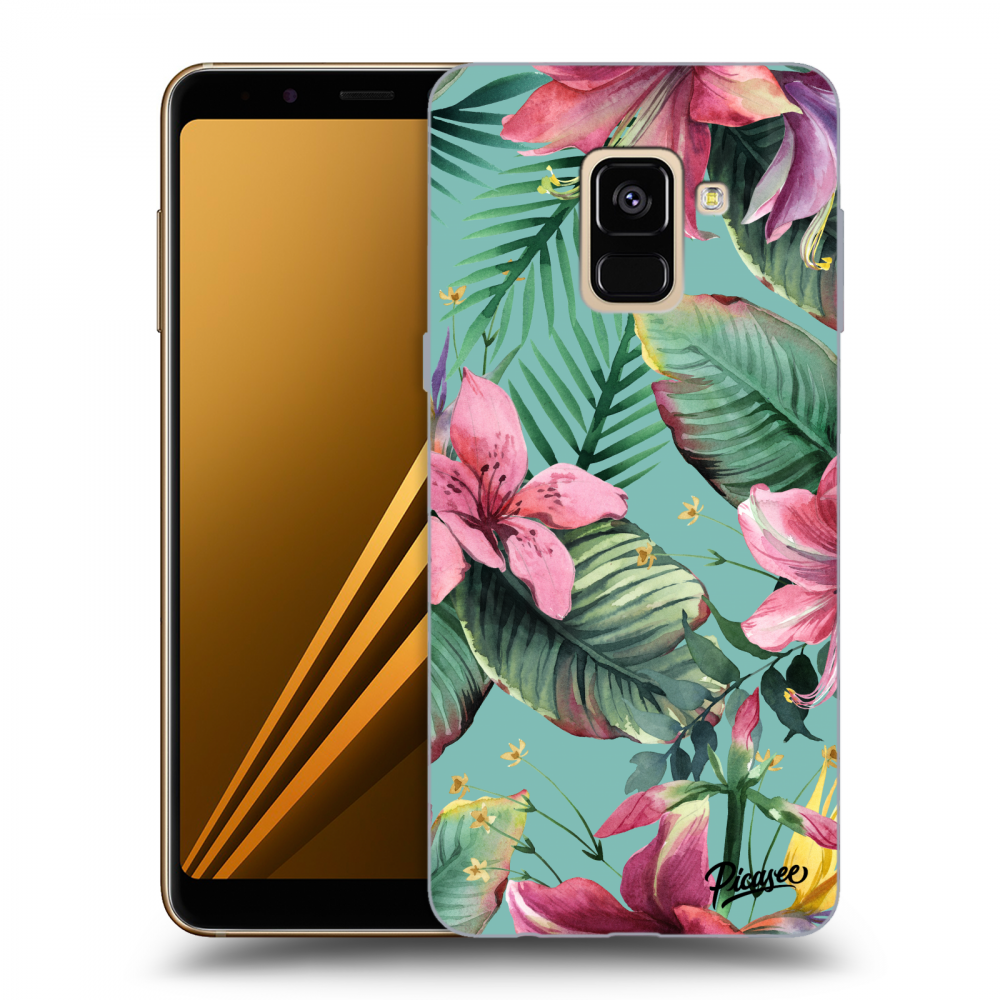 Picasee silikonový černý obal pro Samsung Galaxy A8 2018 A530F - Hawaii