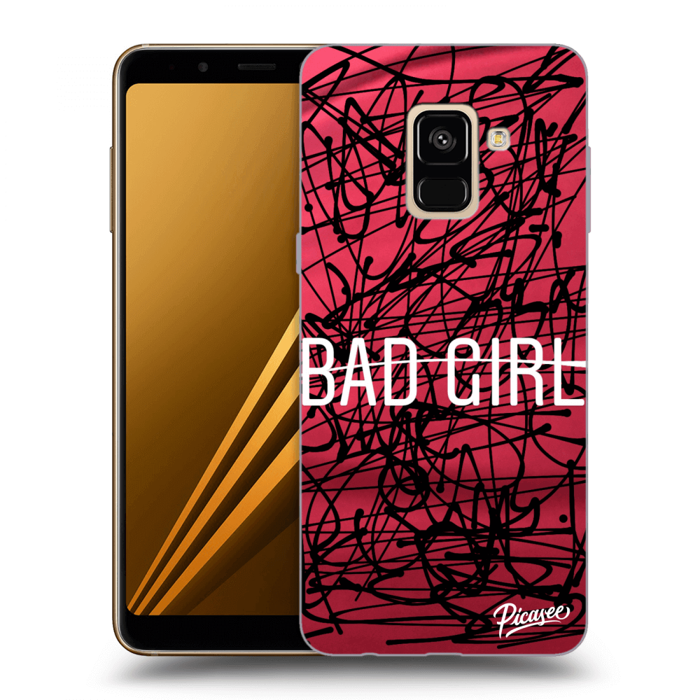 Picasee silikonový průhledný obal pro Samsung Galaxy A8 2018 A530F - Bad girl