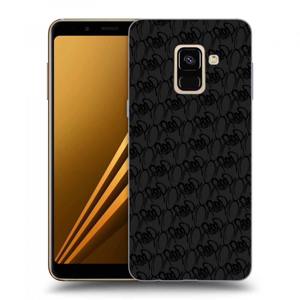 Picasee silikonový černý obal pro Samsung Galaxy A8 2018 A530F - Separ - Black On Black 2