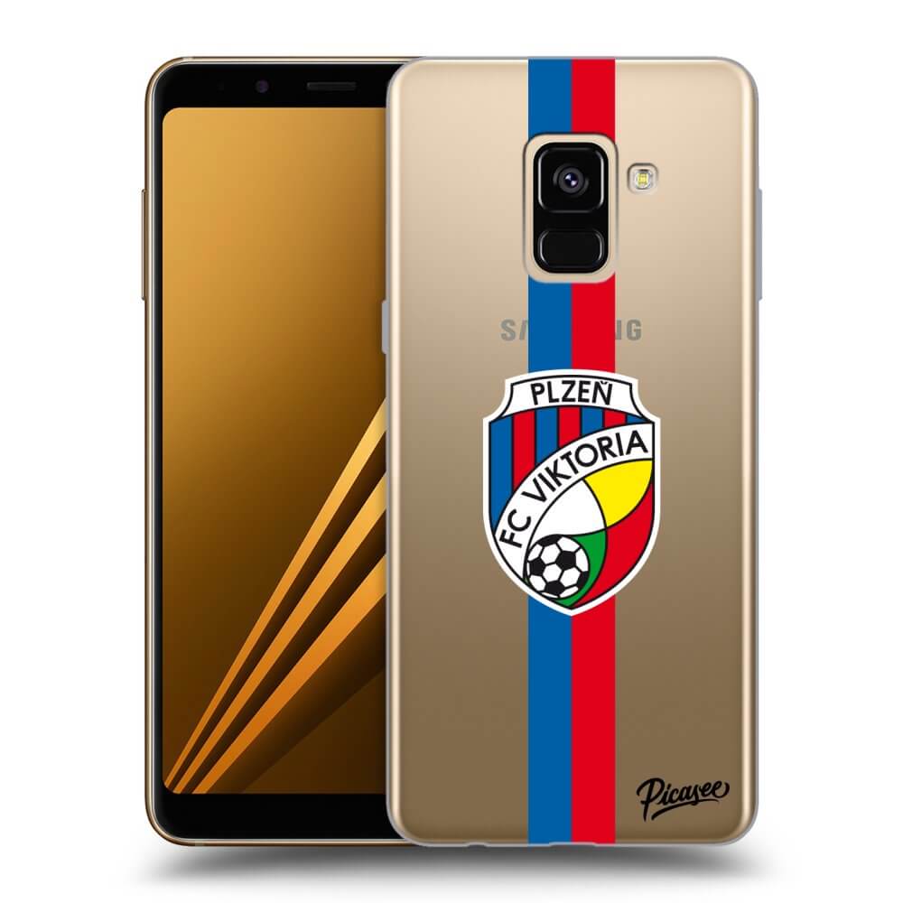Picasee silikonový průhledný obal pro Samsung Galaxy A8 2018 A530F - FC Viktoria Plzeň H