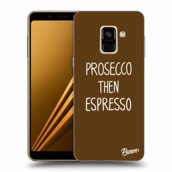 Picasee silikonový černý obal pro Samsung Galaxy A8 2018 A530F - Prosecco then espresso