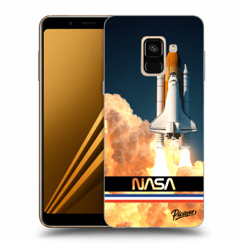 Picasee silikonový průhledný obal pro Samsung Galaxy A8 2018 A530F - Space Shuttle