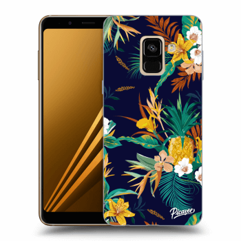 Picasee silikonový průhledný obal pro Samsung Galaxy A8 2018 A530F - Pineapple Color