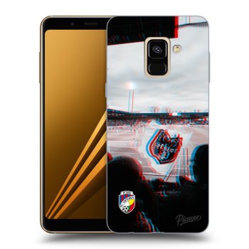 Picasee silikonový průhledný obal pro Samsung Galaxy A8 2018 A530F - FC Viktoria Plzeň B