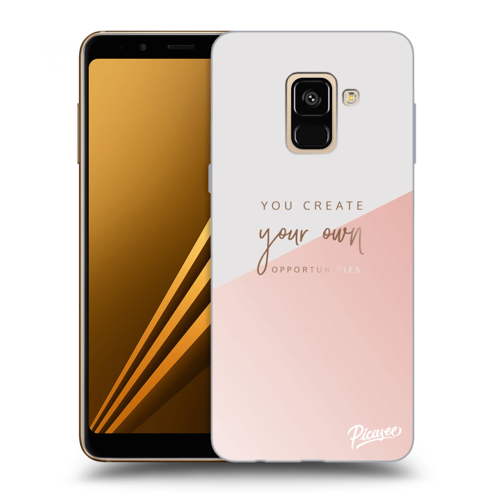 Picasee silikonový černý obal pro Samsung Galaxy A8 2018 A530F - You create your own opportunities