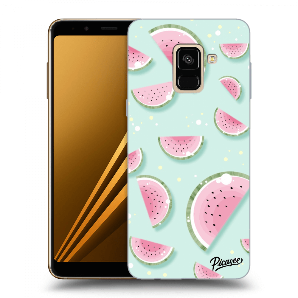 Picasee silikonový černý obal pro Samsung Galaxy A8 2018 A530F - Watermelon 2