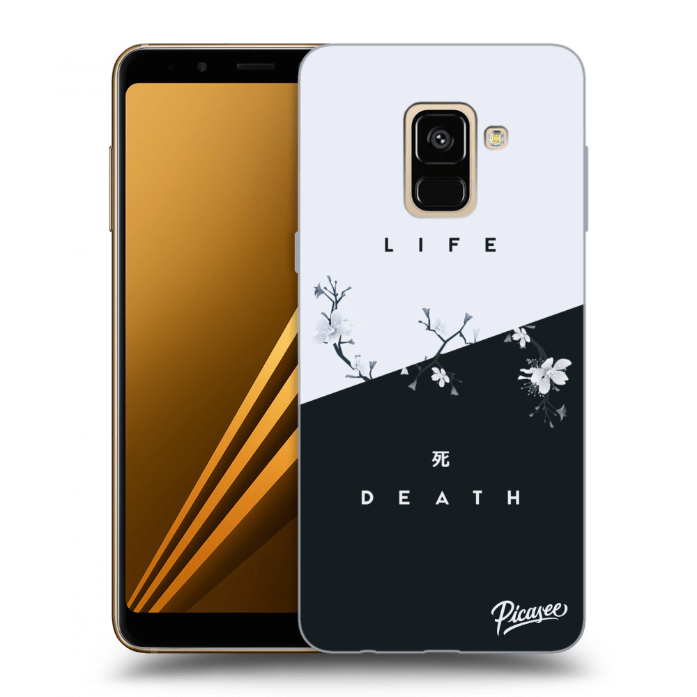 Picasee silikonový černý obal pro Samsung Galaxy A8 2018 A530F - Life - Death