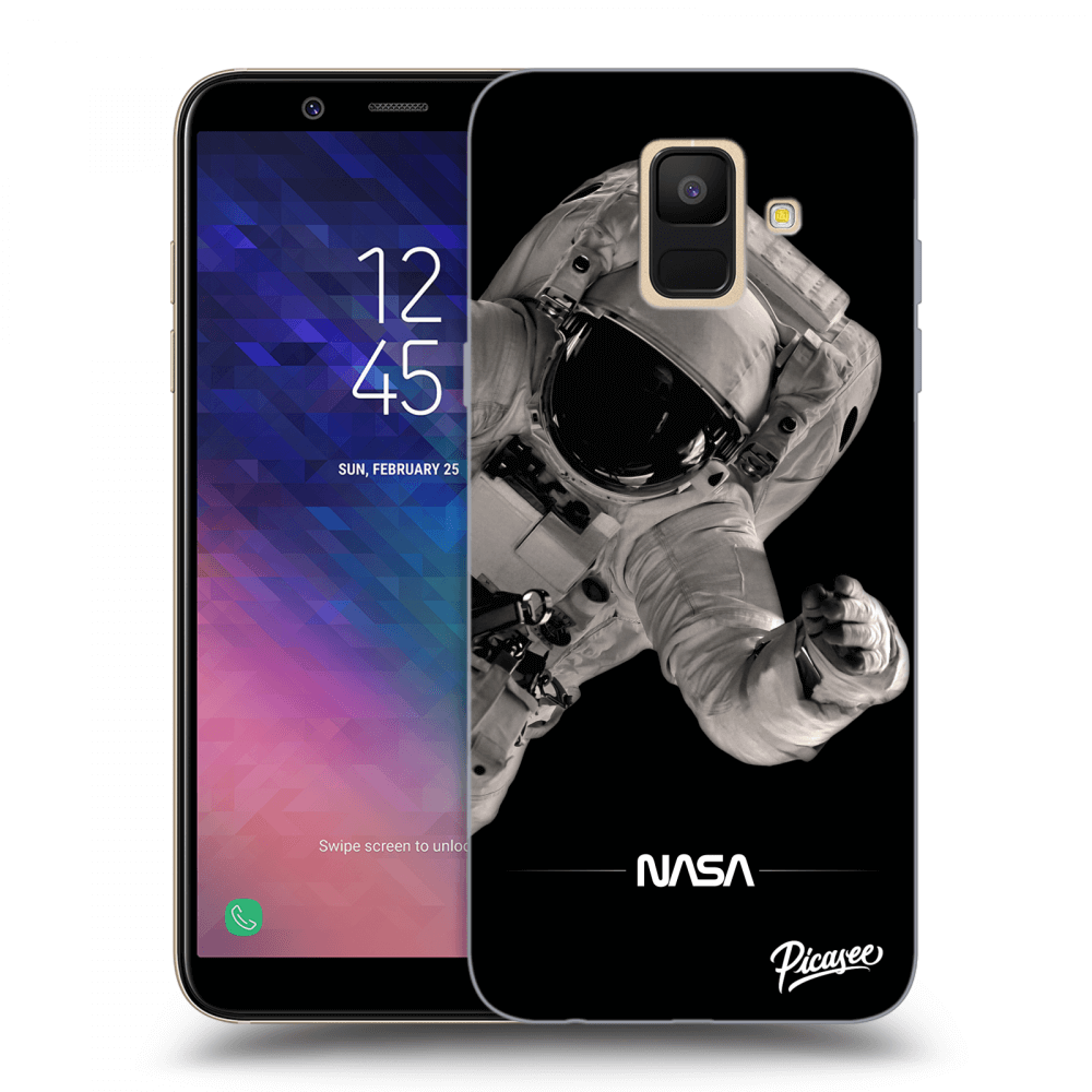 Picasee silikonový průhledný obal pro Samsung Galaxy A6 A600F - Astronaut Big