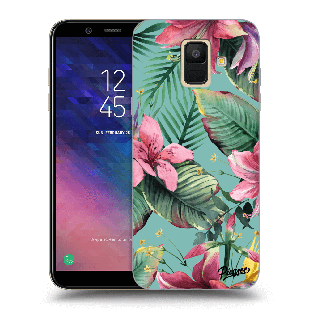 Picasee silikonový průhledný obal pro Samsung Galaxy A6 A600F - Hawaii