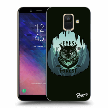 Picasee silikonový průhledný obal pro Samsung Galaxy A6 A600F - Forest owl
