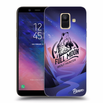 Picasee silikonový průhledný obal pro Samsung Galaxy A6 A600F - Wolf