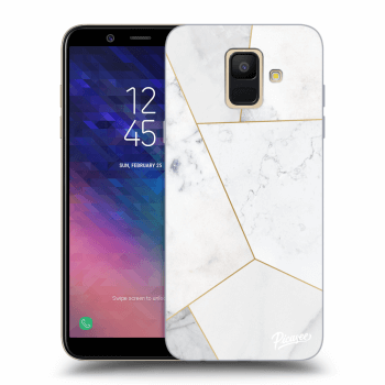 Obal pro Samsung Galaxy A6 A600F - White tile