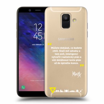 Obal pro Samsung Galaxy A6 A600F - Kazma - MŮŽETE DOKÁZAT, CO BUDETE CHTÍT