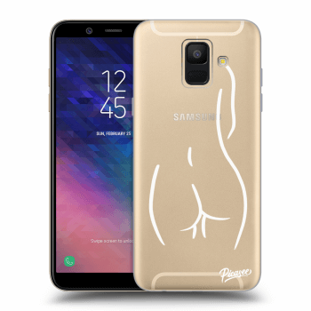 Obal pro Samsung Galaxy A6 A600F - Svlečená Bílá